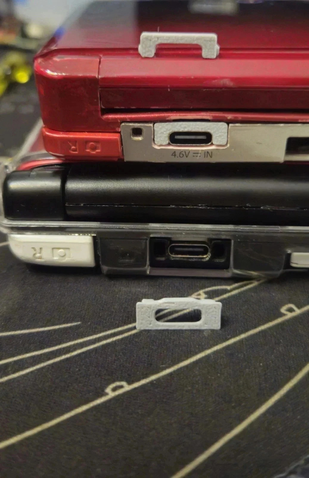 USB-C port soldered onto console mainboard